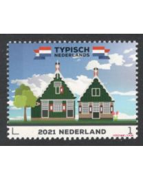 Nederland 2021: NVPH: 3920: Typisch Nederland 2021: Houten Woningen: postfris