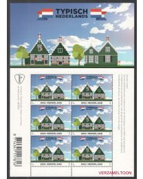 Nederland 2021: NVPH: V3920: Typisch Nederland 2021: Houten Woningen: vel postfris