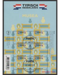 Nederland 2023: NVPH: V4085: Typisch Nederlands 2023: Musea: velletje gestempeld