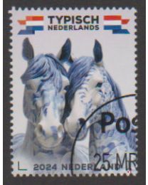 Nederland 2024: NVPH: V....: Typisch Nederlands 2024: Paarden: gestempeld