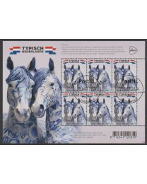 Nederland 2024: NVPH: V4189: Typisch Nederlands 2024: Paarden: velletje gestempeld