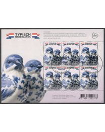 Nederland 2024: NVPH: V4199: Typisch Nederlands 2024: Zangvogels: velletje gestempeld