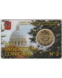 Vaticaan 2011: Coincard Nr. 2 met 50 cent