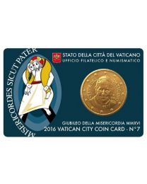 Vaticaan 2016: Coincard Nr. 7 met 50 cent