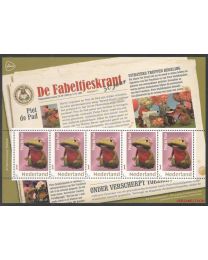 Nederland 2019: NVPH: 3642-1: "De Fabeltjeskrant 50 jaar" Nr. 09: Piet de Pad: velletje postfris