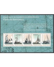 Nederland 2025: NVPH: V3642P: "Scheepvaart in de 17e - 18e eeuw: Vleet- en korvisserij": velletje postfris
