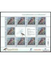 Nederland 2012: NVPH: V2791-Aa-2: "Vogels in Nederland": Appelvink: velletje postfris
