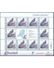 Nederland 2012: NVPH: V2791-Aa-24: "Vogels in Nederland": Houtduif: velletje postfris