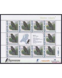 Nederland 2013: NVPH: V2791-Aa-57: "Vogels in Nederland": Spreeuw: velletje postfris