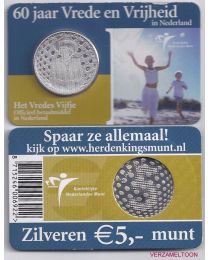 Nederland 2005: Coincards Herdenkingsmunten: Vredes Vijfje