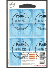 Nederland 2023: NVPH: V4160: Koning Willem-Alexander 2023 Nederland 1: velletje gestempeld
