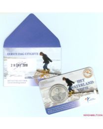 Nederland 2010: 1e Dag Coincards Herdenkingsmunten: Waterland Vijfje