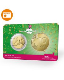 Nederland 2021:  Penning in coincard: "10 jaar Week van het geld"