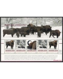 Nederland 2017: NVPH: V3197 P-24: "Bedreigde Zoogdieren": Wisent of Europese bizon: velletje postfris